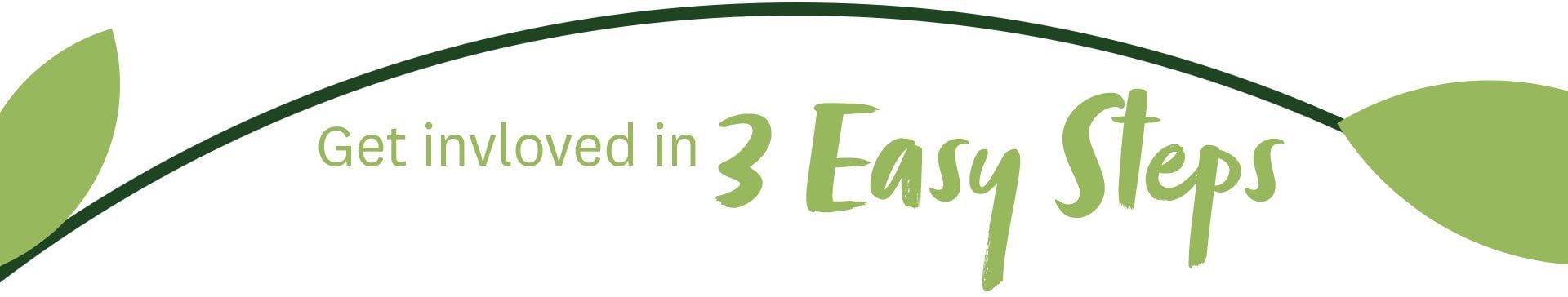 get involved in 3 easy steps