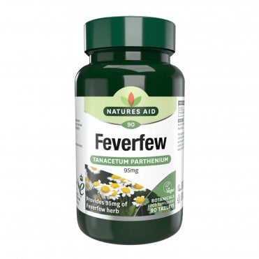 Natures Aid Feverfew (Tanacetum parthenium) 95mg Tablets