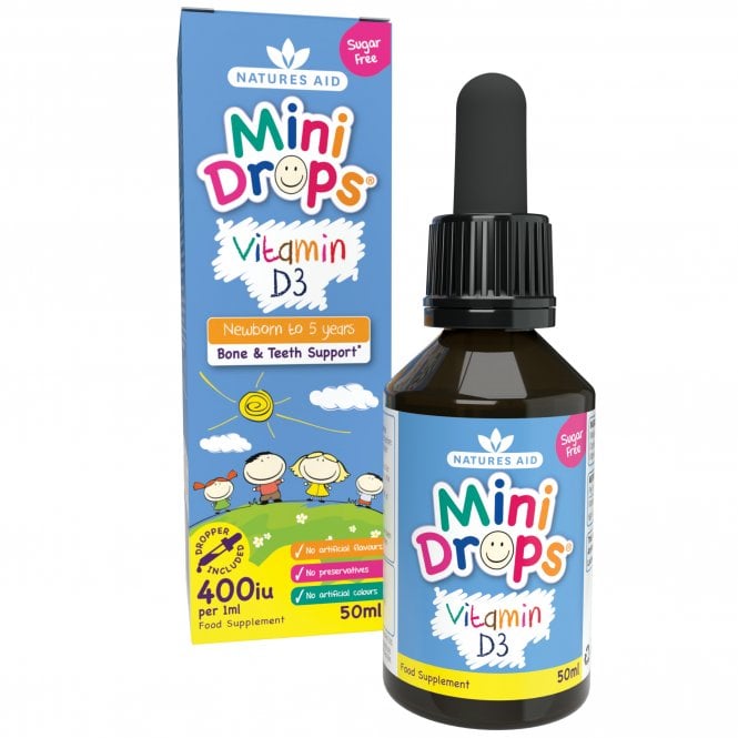Natures Aid Mini Drops Vitamin D for Children