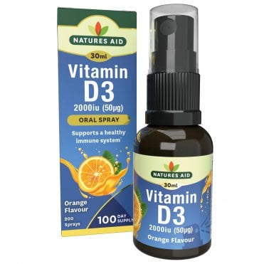 Natures Aid Vitamin D3 Daily Oral Spray 30ml